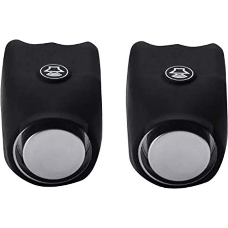 1 ou 2 Sonnette de vélo, Klaxon 120 dB, Anneau de guidon en silicone, Alarme étanche pour cyclisme (1/5)
