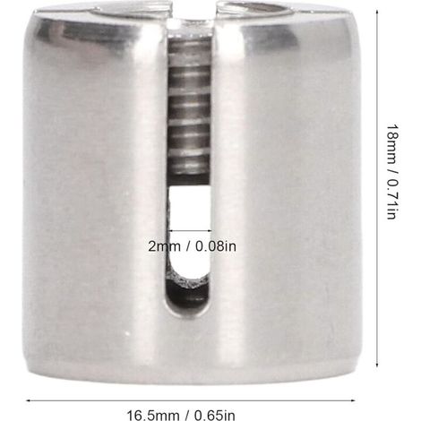 10 Kreuzkabelklemmen, Edelstahl 316, M10, für Kabel ≤ 2 mm, für Geländer und Metallgitter