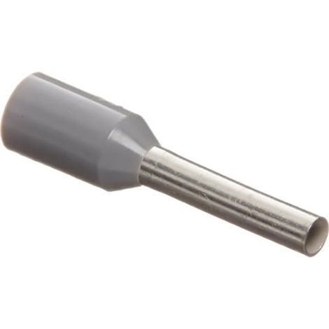 Embouts à Douille Gris Preisolees pour le Câble 0,75 mmq