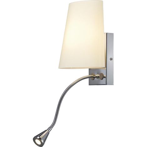 Applique COUPA FLEX chrome verre satiné 1xG9 max. 40W 3W LED - SLV - 149452 (1/3)