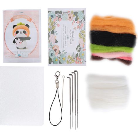 Needle Felting Kit Wool Fruit Doll Hand Made Accessory Package with Poke Needle Drawings(118 Radish ) (1/5)