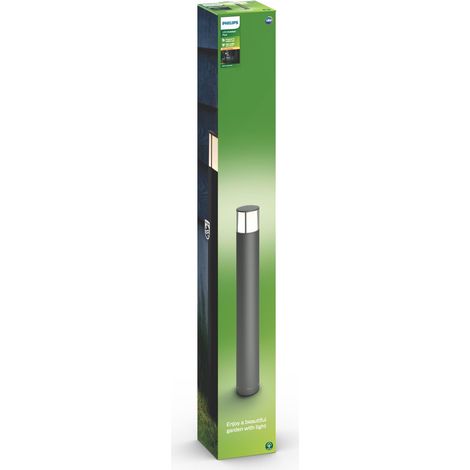 lampadaire extérieur LED potelet Stock, 6W, lumière blanc chaud, anthracite (1/5)