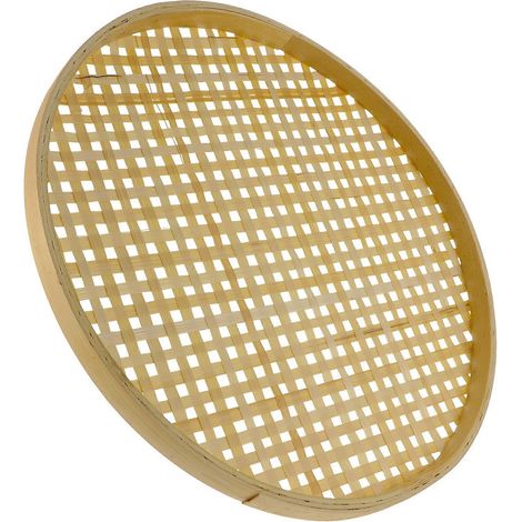 Tamis en bambou tressé, tamis en bambou de qualité supérieure, tamis en bambou multifonctionnel-30X30X1.5CM (1/3)
