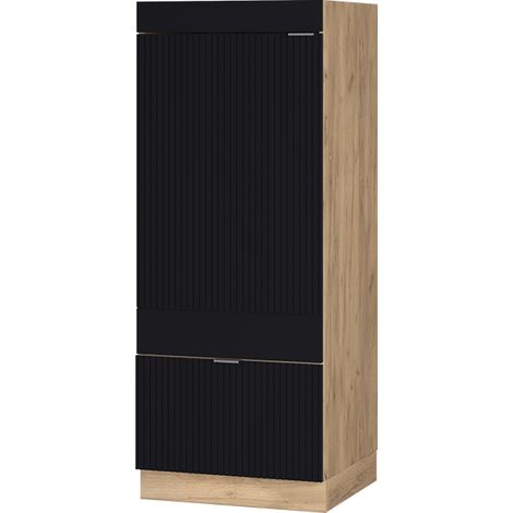 Set mobili bagno Fame-Line, Nero rigato, 60 cm, Vicco