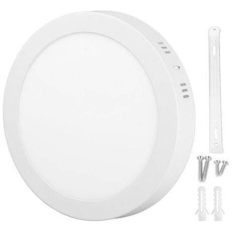 18-W-LED-Einbauleuchte für die Decke, 6000–6500 K Weiß, ultradünnes rundes Flachpanel für Flure (1/5)