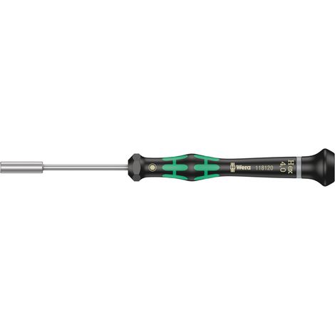 WERA Elektronik-Steckschlüssel 2069 4,0 mm, Außensechskant, Runde Klinge (1/5)