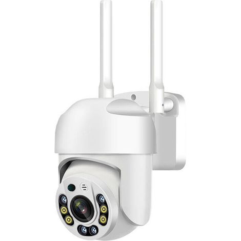 Caméra de surveillance interieur / exterieur Caméras de sécurité sans fil QX65 pour l'extérieur, caméras extérieures Wi-Fi 5G 5 GHz pour la sécurité de la maison, caméras de sécurité 355° avec alarme (1/5)