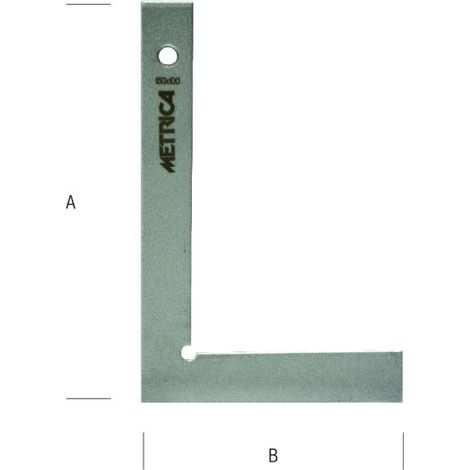 SQUADRA SEMPLICE ACCIAIO ZN  300X200 MM