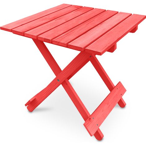 Tavolo da Giardino - Tavolino in Legno Adirondack - Alana Rosso