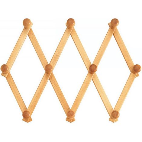 APPENDIABITO ESTENSIBILE  4 posti Legno Chiaro