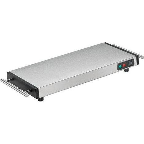Kuchenprofi 1100W Warmhalteplatte Grau Edelstahl