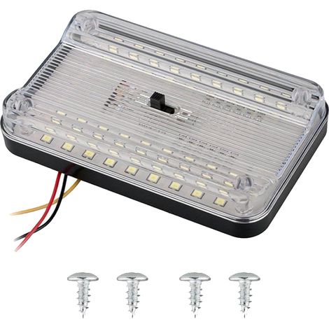 1 x Éclairage intérieur voiture, 36 LED, universel, pour coffre/plafond/boîte à gants, avec interrupteur intégré (1/5)