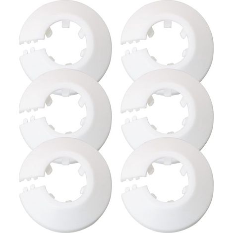 Bouchons décoratifs pour tuyaux - Blanc - Bouchons décoratifs pour robinets - Bouchons décoratifs pour radiateurs - Bouchons décoratifs à clipser (1/5)
