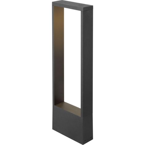Borne FLATT II 62 extérieur PHASE 2700 K IP65 carré noir bord de mer - SLV - 1010106 (1/3)