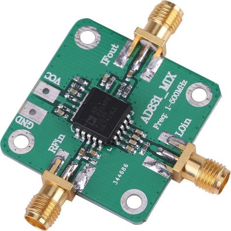 Mélangeur haute fréquence AD831, module de puce de convertisseur de fréquence radio à puce unique RF 0,1-500 MHz, mélangeur de fréquence radio (1/5)