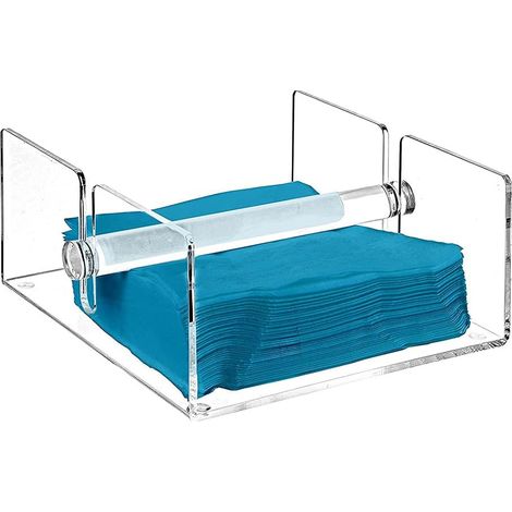 Porte-Serviettes De Table Distributeur De Serviettes En Acrylique épais Support Pour De Salle à Manger De Bain Transparent (1/5)