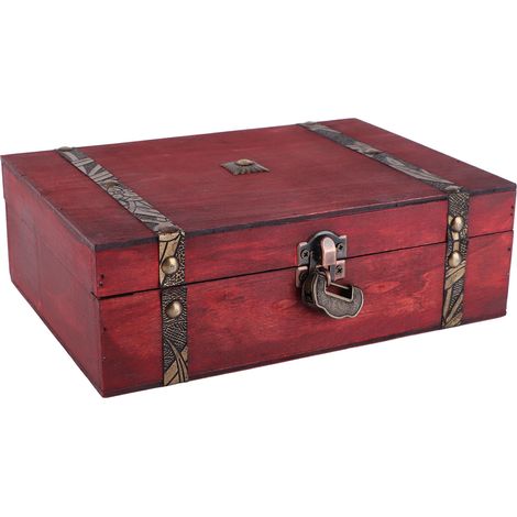 à bijoux rétro rangement de bureau avec serrure coffret