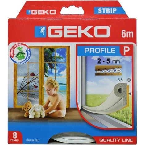 NASTRO PARAFREDDO GOMMA PROFILO P MT 6 BIANCO