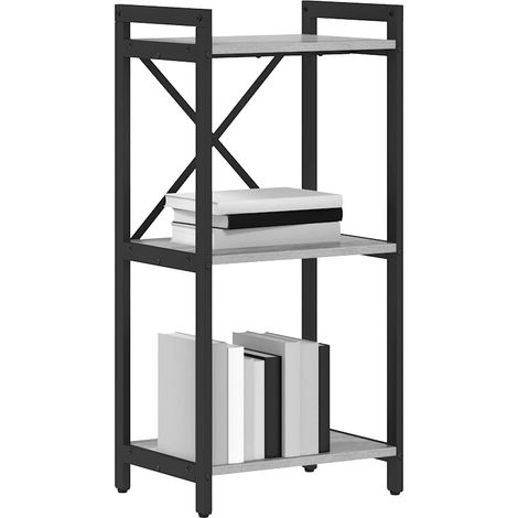 Libreria Armadio per Libri Grigio sonoma 40 x 30 x 85 cm Legno multistrato (1/5)