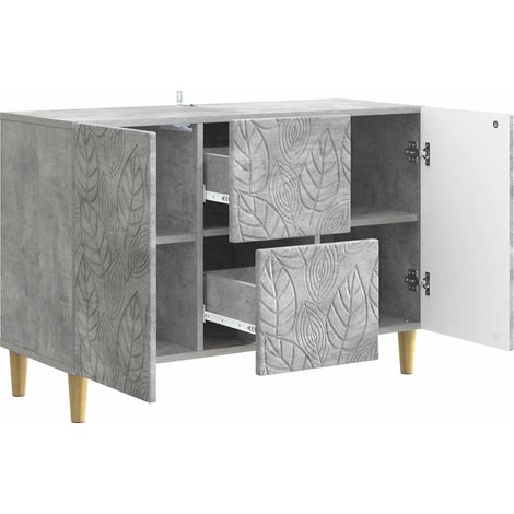 Sideboard/Anrichte/Buffet Betongrau 89 x 34,5 x 60 cm Holzwerkstoff LXWW115242 (1/5)