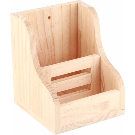 Distributeur de Foin en Bois pour Lapin et Cochon d'Inde - Mangeoire Rack (1/5)