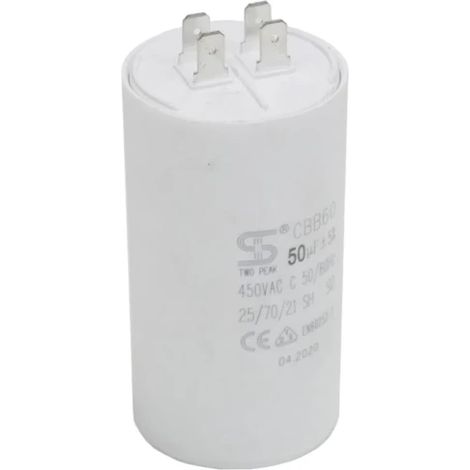 Nuair – Condensateur 50 mF pour compresseur – Capacité 50 mF – Spécialement conçu pour compresseurs d'air – Performance optimale (1/2)