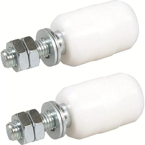 SABIR – Lot de 2 olives de guidage nylon 40x60mm – Rouleaux pour porte coulissante – Fixation tige filetée – Applications industrielles (1/5)