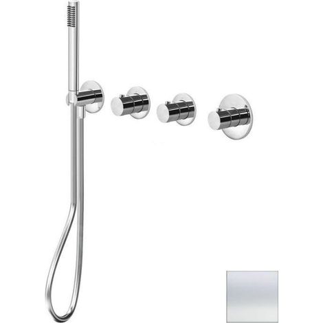 Paffoni Modular Box - Mitigeur thermostatique encastré, pour 2 sorties, blanc mat MDE000BO (1/2)