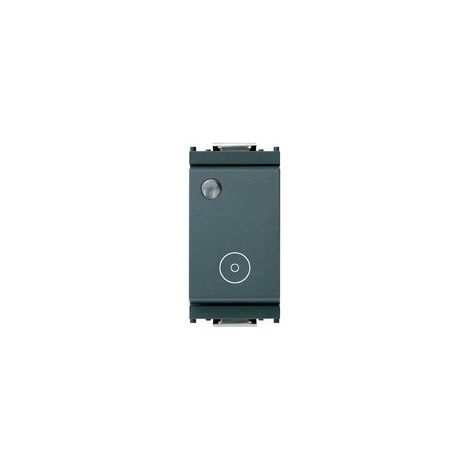 16092 Bouton 1Pnc 10A Générique Lum. Gris