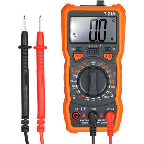 Multimètre Numérique 2000 Compte avec NCV, Testeur Electrique Professionnel, Multimètre Digital, Voltmètre de Poche, Mesure la Tension AC/DC, le Courant DC, la Résistance, la Continuité, la Diode (1/5)