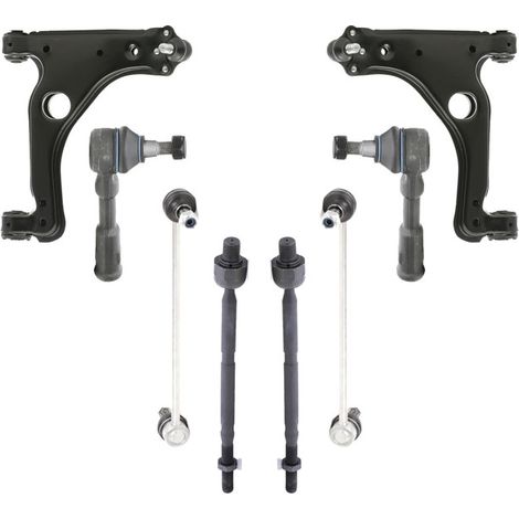 KIT BRACCIO OSCILLANTE 8 PEZZI COMPATIBILE CON OPEL ASTRA G CLASSIC (T98) 1.6 16V (F08, / Kit Sospensione Completo OE/OEM / Bracci Oscillanti + Testine Sterzo / Sostituzione Diretta OEM