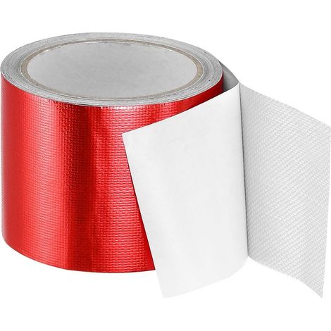 Nastro di riparazione per tendalini 8 m x 8 cm, impermeabile, ad alta adesività, kit di riparazione per teloni in PVC, tende, tendalini per camper, tela, rosso (1/5)