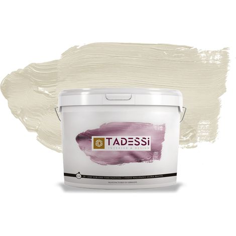 TADESSI Color Vista Wandfarbe Taupe - Pastell Mocha - Matte Dispersionsfarbe - Innenfarbe für Wand und Decke