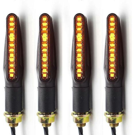 Clignotants LED pour moto KTM Duke TPI 300, Duke 390 (2018), EXC 300, Duke 690, 990 Adventure - Lot de 4 (1/3)