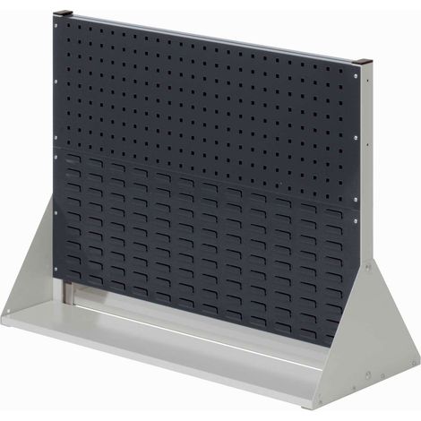 Kappes ®RasterPlan Stellwände doppelseitig Größe 2 - 2x Lochplatten 2x Schlitzplatten Anthrazitgrau RAL 7016