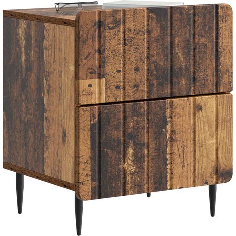 Maison Exclusive - Nachttisch Altholz 43 x 34,5 x 49,5 cm Holzwer