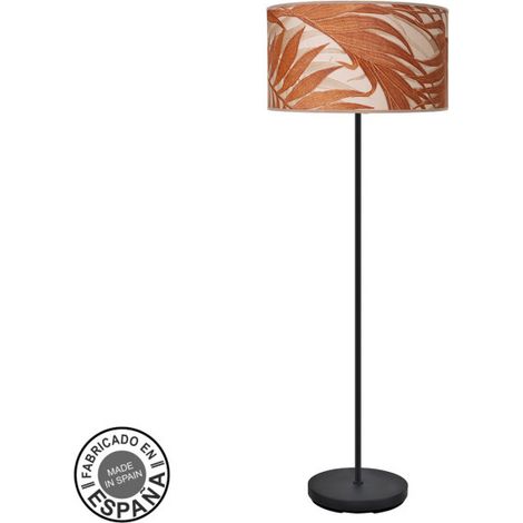 FABRILAMP lámpara de pie de salon Moda 1xe27 Schwarz/Blatt Caldera 163x40x40
