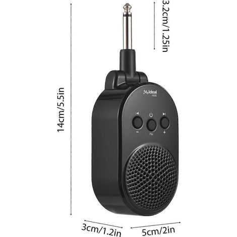 5W Gitarrenverstärker BT Tragbarer Steckerlautsprecher für alle E-Gitarren und Blasinstrumente Übungsverstärker