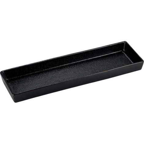 Le Coq Rupis Vassoio rettangolare set 6 stoneware Nero 22x6,5