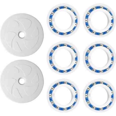 ALLIANDIS2 roues motrices + 6 roulements pour Polaris C6 C-6 C60 pour nettoyeur de piscine 180 280 Roue de rechange et kit de roulement moteur (1/4)
