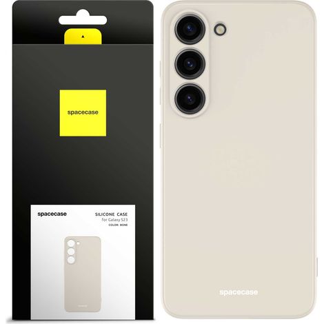 Funda de silicona Spacecase para Galaxy S23 color hueso (1/5)
