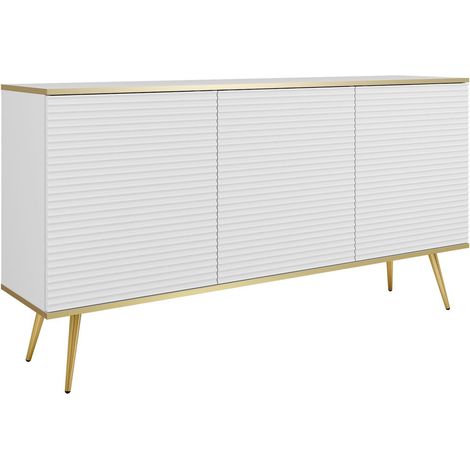 Étagère suspendue, blanche, 129,5 x 65 x 20 cm (1/5)