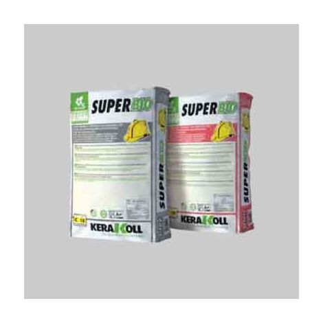 COLLA PER PIASTRELLE 'SUPER BIO' KERAKOLL 25 Kg - Col. Grigio - 25 kg- KERAKOLL