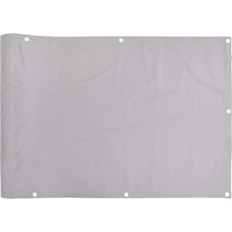 Écran d'intimité de balcon，Brise-vue，Paravents de balcon gris 500x120 cm PVC CFW310778 (1/5)