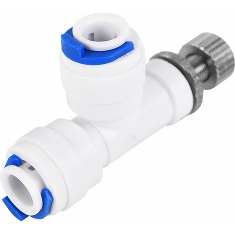 Régulateur de débit d'eau RO - Valve à aiguille droite avec collier de (1/5)