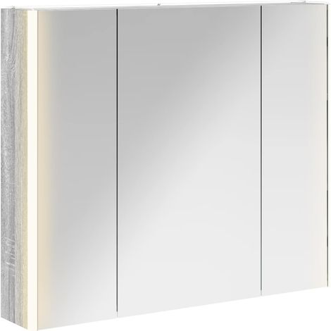 Maison Exclusive - Mobiletto per specchio da bagno Grigio Sonoma