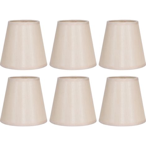 Abat-jour en tissu Simple et moderne, 6 pièces, pour lustre de Table E14, applique murale