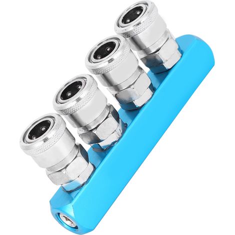 Raccord rapide pour compresseurs d'air pneumatiques, type C, en alliage d'aluminium (1/5)