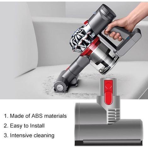 Mini-Turbo-Motor-Matratzenbürste, kompatibel mit Dyson V8, V10 und V11 Schnellwechselbürste für Sofa, Autositz und Sessel, beseitigt Bakterien und Allergene (1/4)