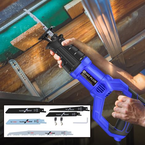 Scie électrique 900w Scie réciproque Scie sabre 5 lames 2800tr/min